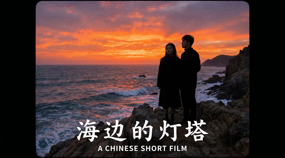 玩物社区获奖短片视频《海边的灯塔》